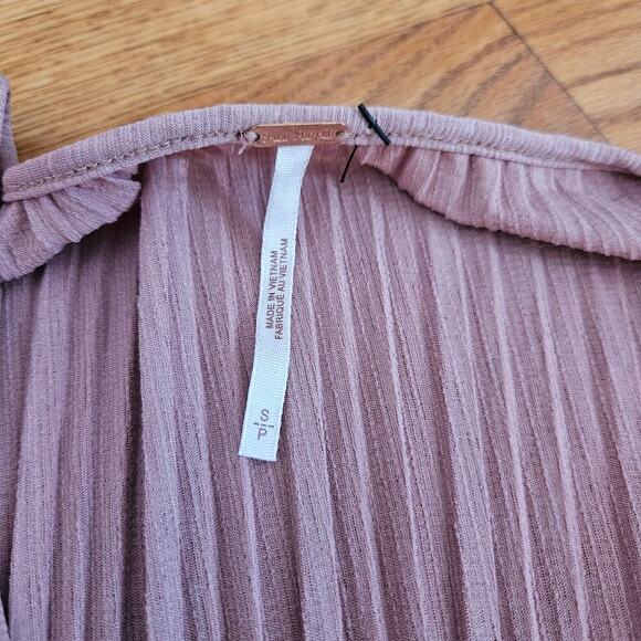 Free People Cant Help It Mini Dress Pink Clay Color Small S New - Picture 3 of 6